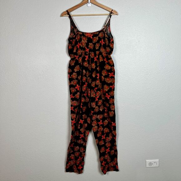 MINKPINK Floral Print Sleeveless Jumpsuit Medium - Picture 6 of 6